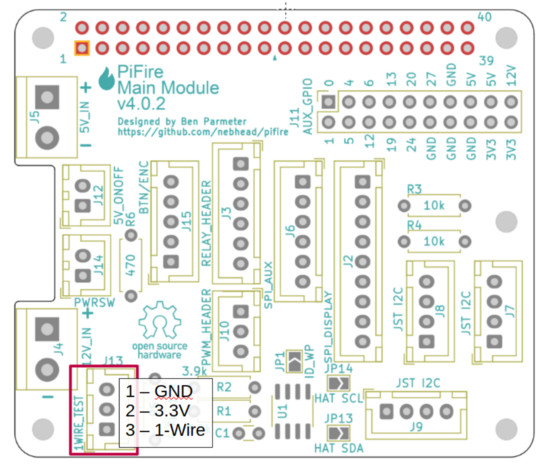 PCB 4.x.x Pinout 1-Wire