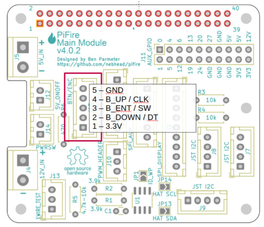 PCB 4.x.x Pinout Buttons