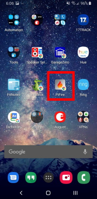 App on Homescreen